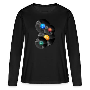 Millésime 1959 - T-shirt manches longues Premium bio Femme - noir - Devant - Julia (174cm)