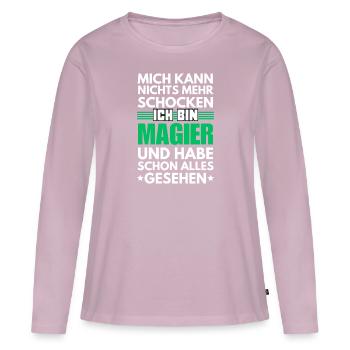 Non-Shockable Mage - Women's Premium Organic Long Sleeve Shirt - dusky pink - Front - Julia (174cm)