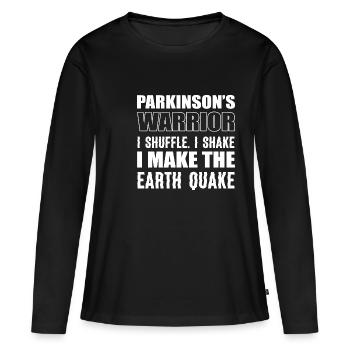 Parkinson's warrior. Warrior Poison - Women's Premium Organic Long Sleeve Shirt - black - Front - Julia (174cm)
