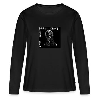 Dévoiler le sinistre extraterrestre : un sombre at - T-shirt manches longues Premium bio Femme - noir - Devant - Julia (174cm)