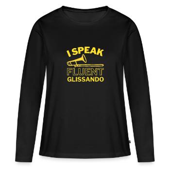 Lustiger Posaunist Posaunist Spruch - Frauen Premium Bio Langarmshirt - Schwarz - Vorne - Julia (174cm)