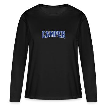 Camper  - Frauen Premium Bio Langarmshirt - Schwarz - Vorne - Julia (174cm)