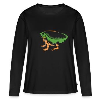 Reptile Iguana Pet Lovers Poison - Women's Premium Organic Long Sleeve Shirt - black - Front - Julia (174cm)