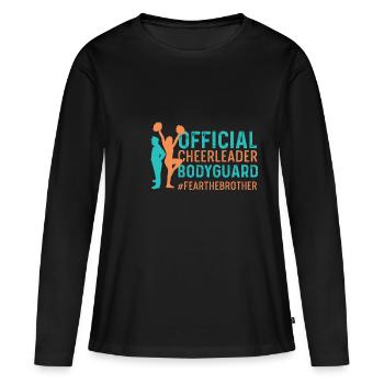 Cheerleader officiel - Bodyguard BackSpotter - T-shirt manches longues Premium bio Femme - noir - Devant - Julia (174cm)