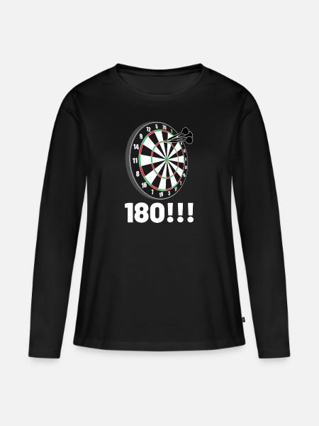 Dart 180 - Women's Premium Organic Long Sleeve Shirt - black