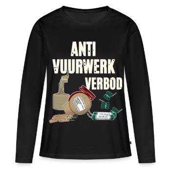 Vuurwerk Pyro - Frauen Premium Bio Langarmshirt - Schwarz - Vorne - Julia (174cm)