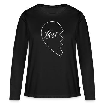 Beste Freunde - Frauen Premium Bio Langarmshirt - Schwarz - Vorne - Julia (174cm)