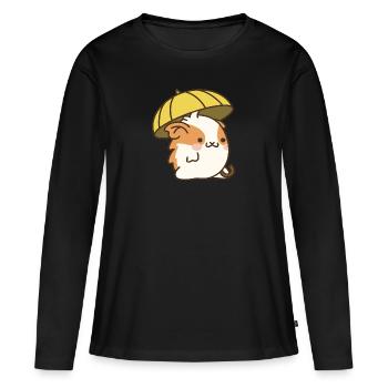 Regenschirm Hamster - Frauen Premium Bio Langarmshirt - Schwarz - Vorne - Julia (174cm)