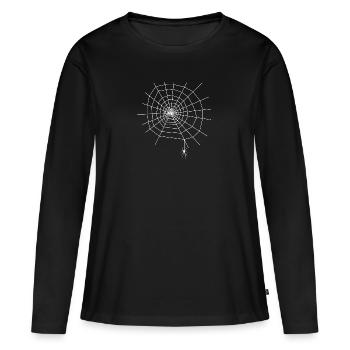 Toile d’araignée Araignée - T-shirt manches longues Premium bio Femme - noir - Devant - Julia (174cm)