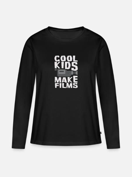 Cinéaste réalisateur producteur de film caméraman - T-shirt manches longues Premium bio Femme - noir