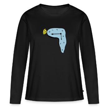 montre - T-shirt manches longues Premium bio Femme - noir - Devant - Julia (174cm)