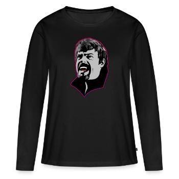 Un homme vampire affamé - Rose - T-shirt manches longues Premium bio Femme - noir - Devant - Julia (174cm)