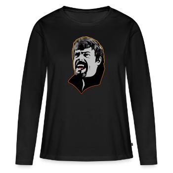 Un homme vampire affamé - orange - T-shirt manches longues Premium bio Femme - noir - Devant - Julia (174cm)