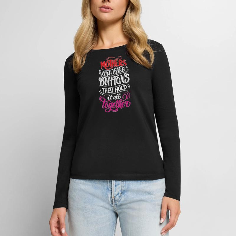 Mama Mutter Mom Muttertag - Muttertagsdesign Frauen Premium Bio Langarmshirt