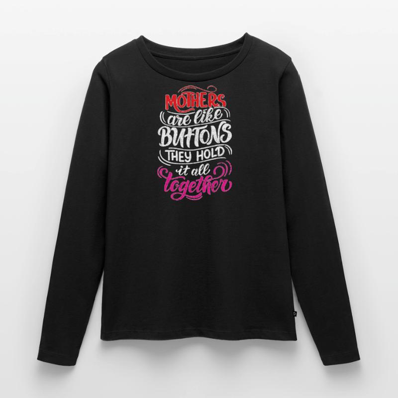 Mama Mutter Mom Muttertag - Muttertagsdesign Frauen Premium Bio Langarmshirt
