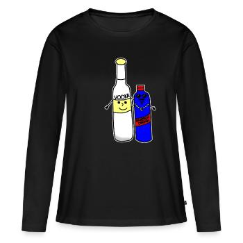 Vodka Energy - Frauen Premium Bio Langarmshirt - Schwarz - Vorne - Julia (174cm)
