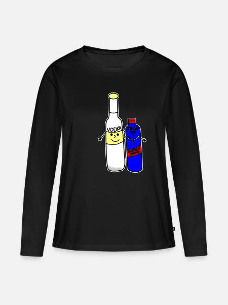 Vodka Energy - Frauen Premium Bio Langarmshirt - Schwarz