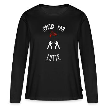 I can't I have Struggle - Women's Premium Organic Long Sleeve Shirt - black - Front - Julia (174cm)