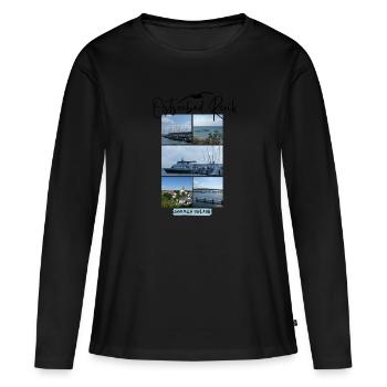 Rerik Vacances balnéaires de la mer Baltique entre le lagon et la mer Baltique - T-shirt manches longues Premium bio Femme - noir - Devant - Julia (174cm)