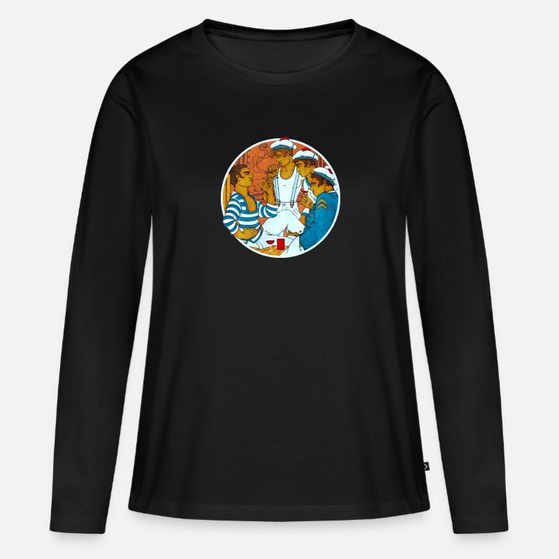 ES HEISST - Frauen Premium Bio Langarmshirt - Schwarz