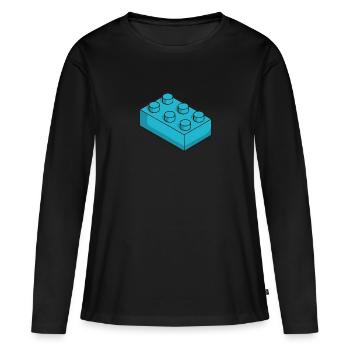 Toy cubes - Women's Premium Organic Long Sleeve Shirt - black - Front - Julia (174cm)
