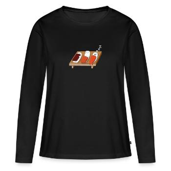 Sushi Ladies - Women's Premium Organic Long Sleeve Shirt - black - Front - Julia (174cm)