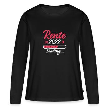Rente 2022 Renteneintritt Geschenk Frau - Frauen Premium Bio Langarmshirt - Schwarz - Vorne - Julia (174cm)