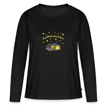 eine million sterne hotel faltcaravan - Frauen Premium Bio Langarmshirt - Schwarz - Vorne - Julia (174cm)