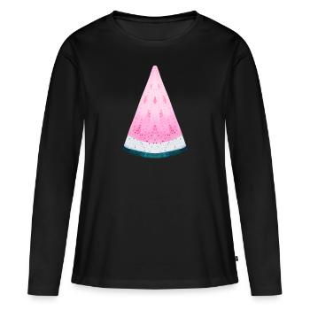 Pink Melon - Women's Premium Organic Long Sleeve Shirt - black - Front - Julia (174cm)
