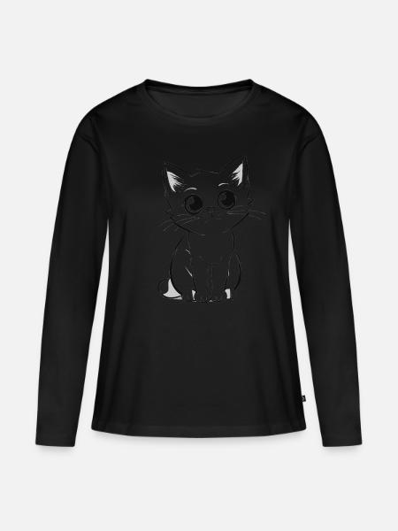 Chat mignon - T-shirt manches longues Premium bio Femme - 