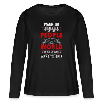 Weapon Rifle Sport - Women's Premium Organic Long Sleeve Shirt - black - Front - Julia (174cm)