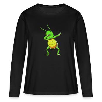 Grasshopper grasshopper - Women's Premium Organic Long Sleeve Shirt - black - Front - Julia (174cm)