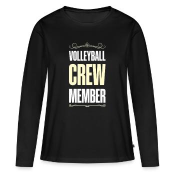 Équipe de volley-ball - T-shirt manches longues Premium bio Femme - noir - Devant - Julia (174cm)