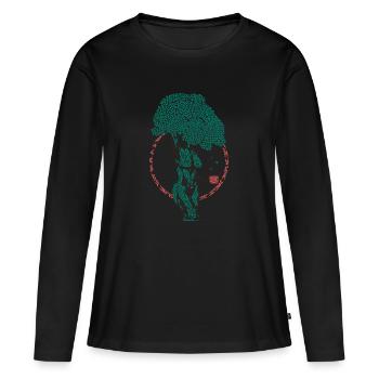 Lady Justice - T-shirt manches longues Premium bio Femme - noir - Devant - Julia (174cm)