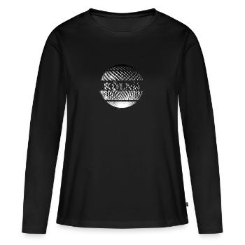 Boule disco en argent de Cologne - T-shirt manches longues Premium bio Femme - noir - Devant - Julia (174cm)