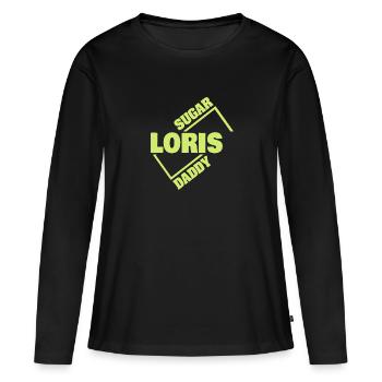 Sugardaddy Loris - Frauen Premium Bio Langarmshirt - Schwarz - Vorne - Julia (174cm)