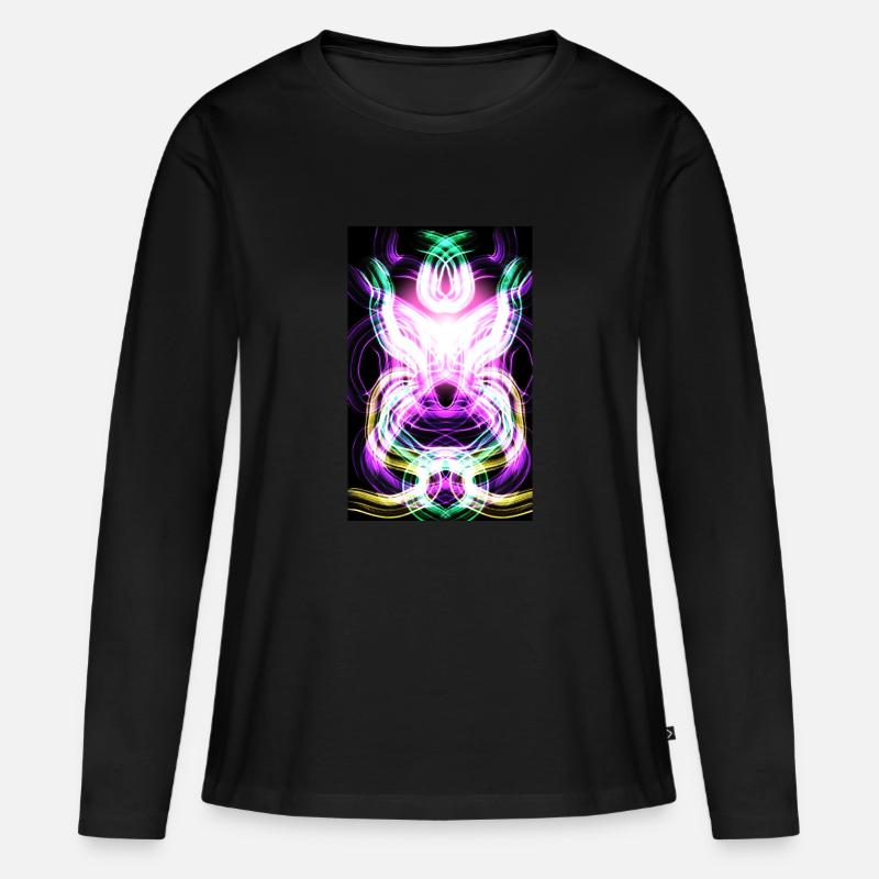 Abbildung - Frauen Premium Bio Langarmshirt - Schwarz