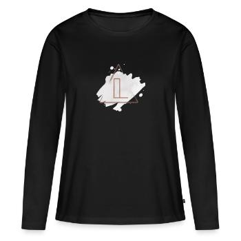 Names with L gift idea - Women's Premium Organic Long Sleeve Shirt - black - Front - Julia (174cm)