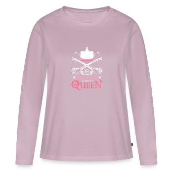 Hurling Queen - Frauen Premium Bio Langarmshirt - Altrosa - Vorne - Julia (174cm)