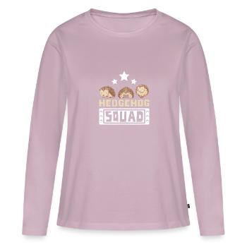 Hedgehog squad - Frauen Premium Bio Langarmshirt - Altrosa - Vorne - Julia (174cm)