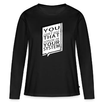 funny quote computers c sharp programming - Frauen Premium Bio Langarmshirt - Schwarz - Vorne - Julia (174cm)