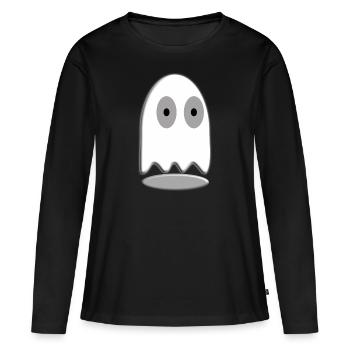 Geist - Frauen Premium Bio Langarmshirt - Schwarz - Vorne - Julia (174cm)