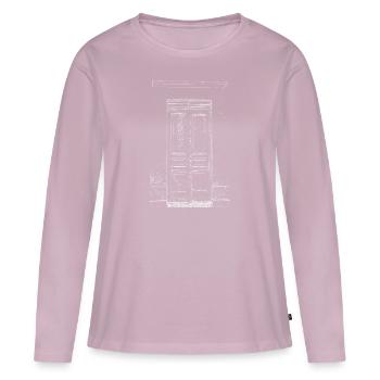 Die Tür - Frauen Premium Bio Langarmshirt - Altrosa - Vorne - Julia (174cm)