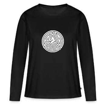 Anarchy - Women's Premium Organic Long Sleeve Shirt - black - Front - Julia (174cm)