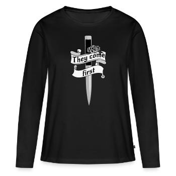 Académie des vampires - T-shirt manches longues Premium bio Femme - noir - Devant - Julia (174cm)