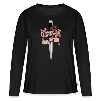 Académie des vampires - T-shirt manches longues Premium bio Femme - noir - Devant - Julia (174cm)
