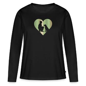 Dog Trainer Agility Dog Training - Women's Premium Organic Long Sleeve Shirt - black - Front - Julia (174cm)