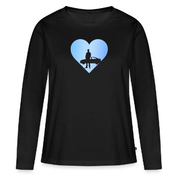 Car Salesman Tuner Car - Women's Premium Organic Long Sleeve Shirt - black - Front - Julia (174cm)