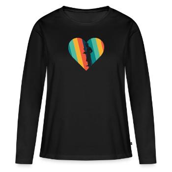 Cuisinier Hobby Cuisinier - T-shirt manches longues Premium bio Femme - noir - Devant - Julia (174cm)