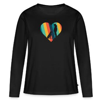Dog Training Dog Trainer Dog Educator - Women's Premium Organic Long Sleeve Shirt - black - Front - Julia (174cm)